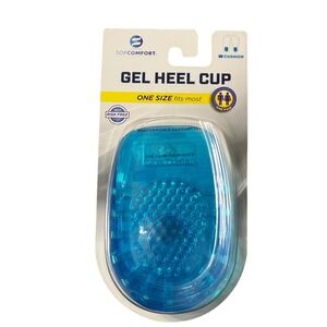 NEW SofComfort Gel Heel Cup One Size Fits Most Cushion Pain Relief Unisex Pair